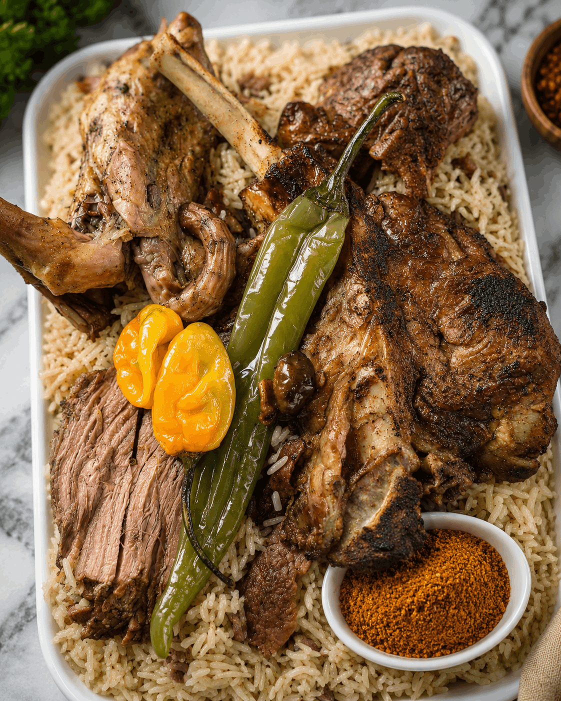 DIMANCHE -   • Mbakhal Agneau • Dakhine Agneau • Thiéb Nar (5000F)