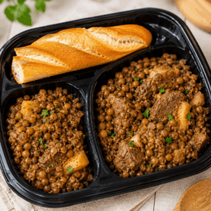 MERCREDI – Lentilles à la Viande