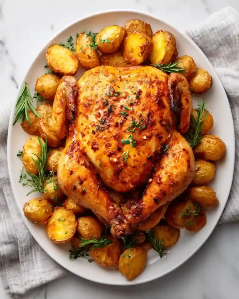 DIMANCHE - Poulet Rôti & Pommes de Terre Sautées